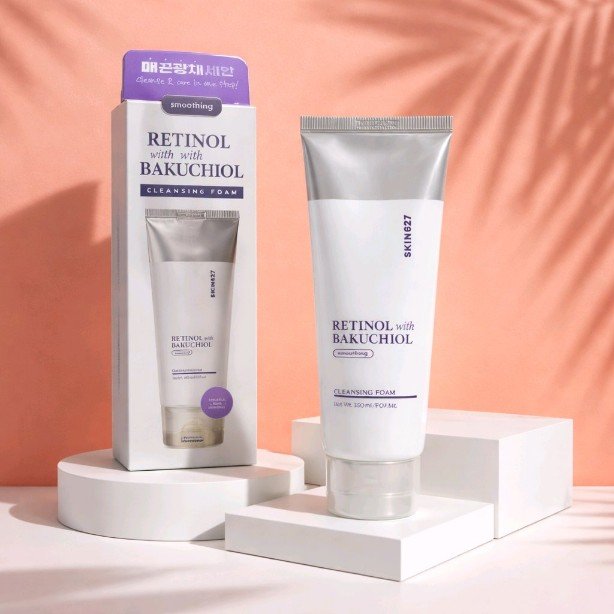 Espuma limpiadora coreana
Retinol y Bakuchiol
