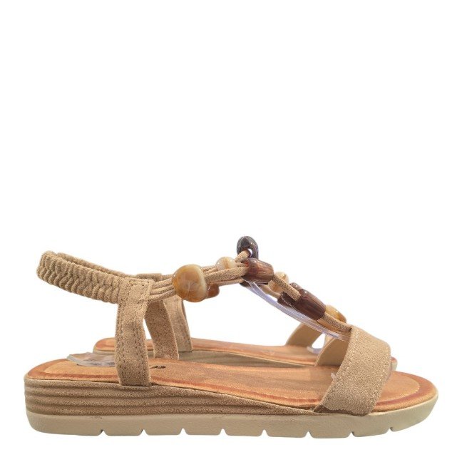 M.2610 Sandalia cómoda abalorios